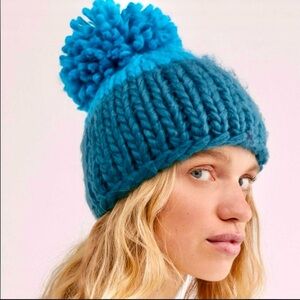 Free People Mega Pom Knit Beanie